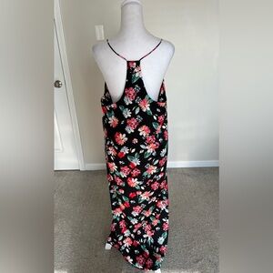 NWT Cerule Razorback Black Floral Maxi Dress Size XL. Fits like a Medium.